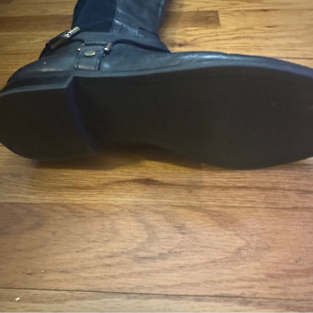 Franco Sarto Blue Leather Boots Style L Mast - Picture 3 of 5